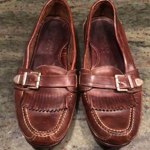Mens Cole Haan Leather Silver Buckle 
